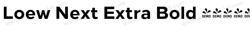 Loew Next Extra Bold 超粗体字体转换